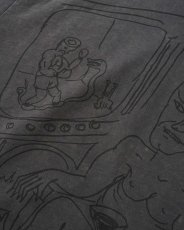 画像4: Butter GoodsｘDaniel Johnston Satan Tee - Black Acid Wash (4)