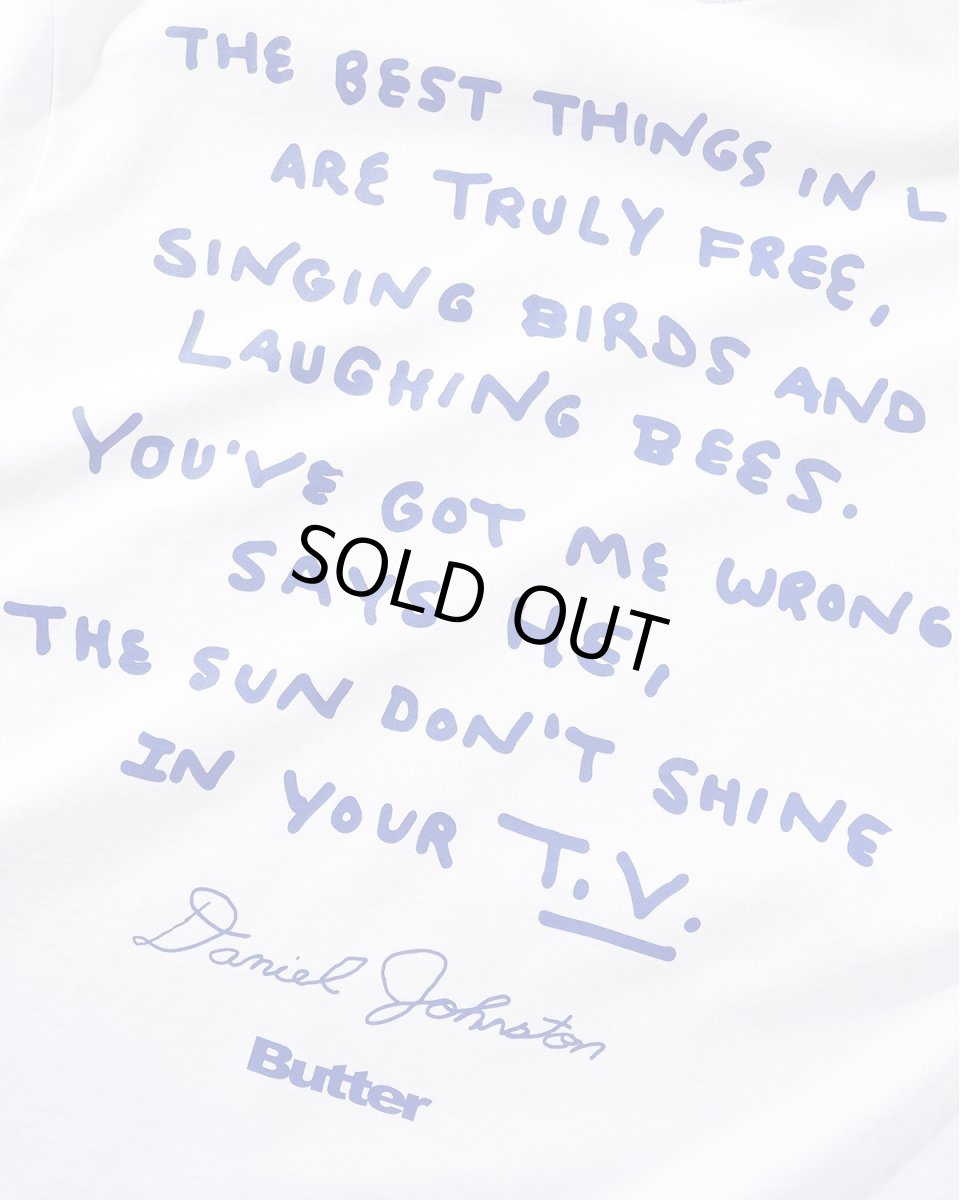 画像4: Butter GoodsｘDaniel Johnston Don't Be Scared Tee - White (4)