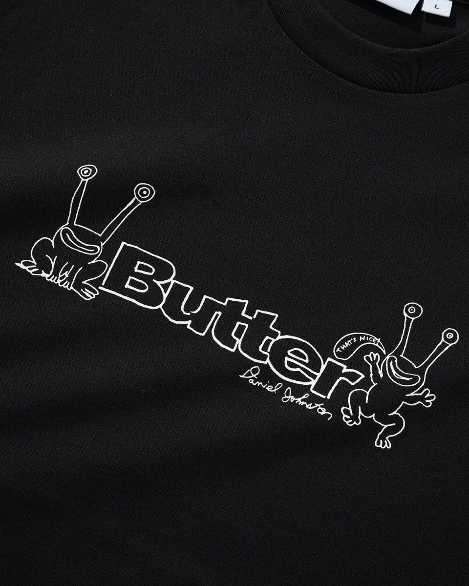 画像2: Butter GoodsｘDaniel Johnston Flog Logo Tee - Black (2)