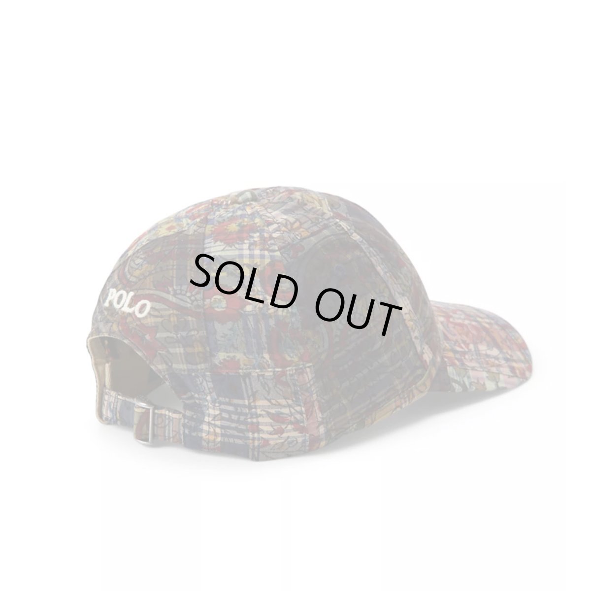 画像2: Polo Ralph Lauren Novelty Cotton Woven Sports Cap - Bleeding Madras (2)