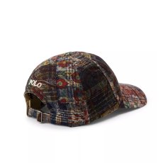 画像2: Polo Ralph Lauren Novelty Cotton Woven Sports Cap - Bleeding Madras (2)