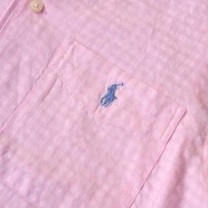 画像5: Polo Ralph Lauren Seersucker Linen S/S Shirts - Carmel Pink (5)