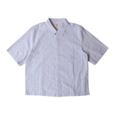 画像1: Levis Lama Boxy Shirt - Bernal Stripe Soft Chambray Blue (1)