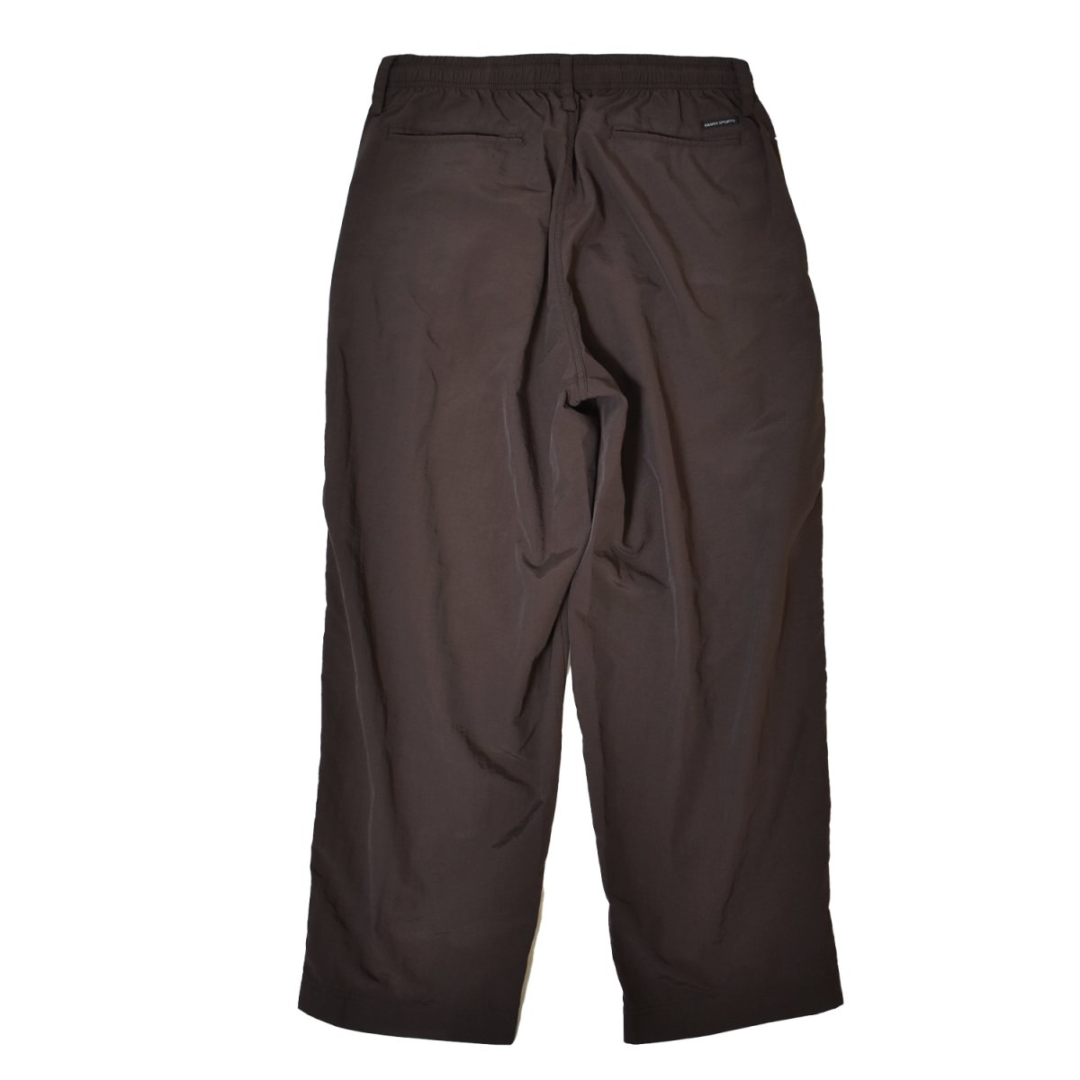 画像2: BAGGY SPORTS 2Tucks Nylon Pants - Brown (2)