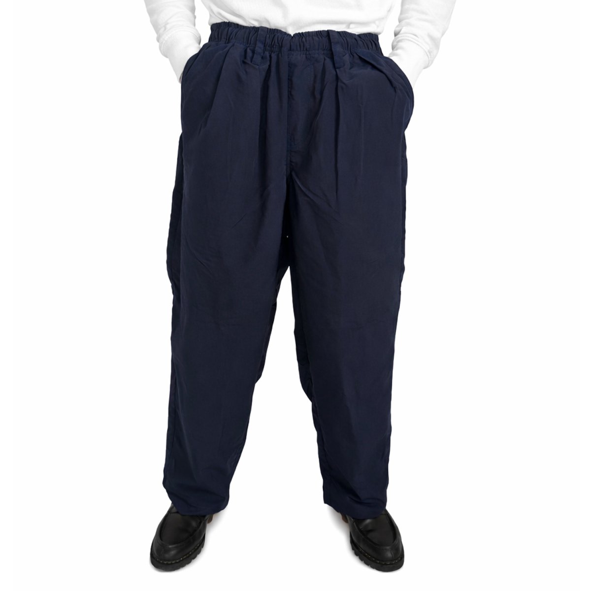 画像5: BAGGY SPORTS 2Tucks Nylon Pants - Navy (5)