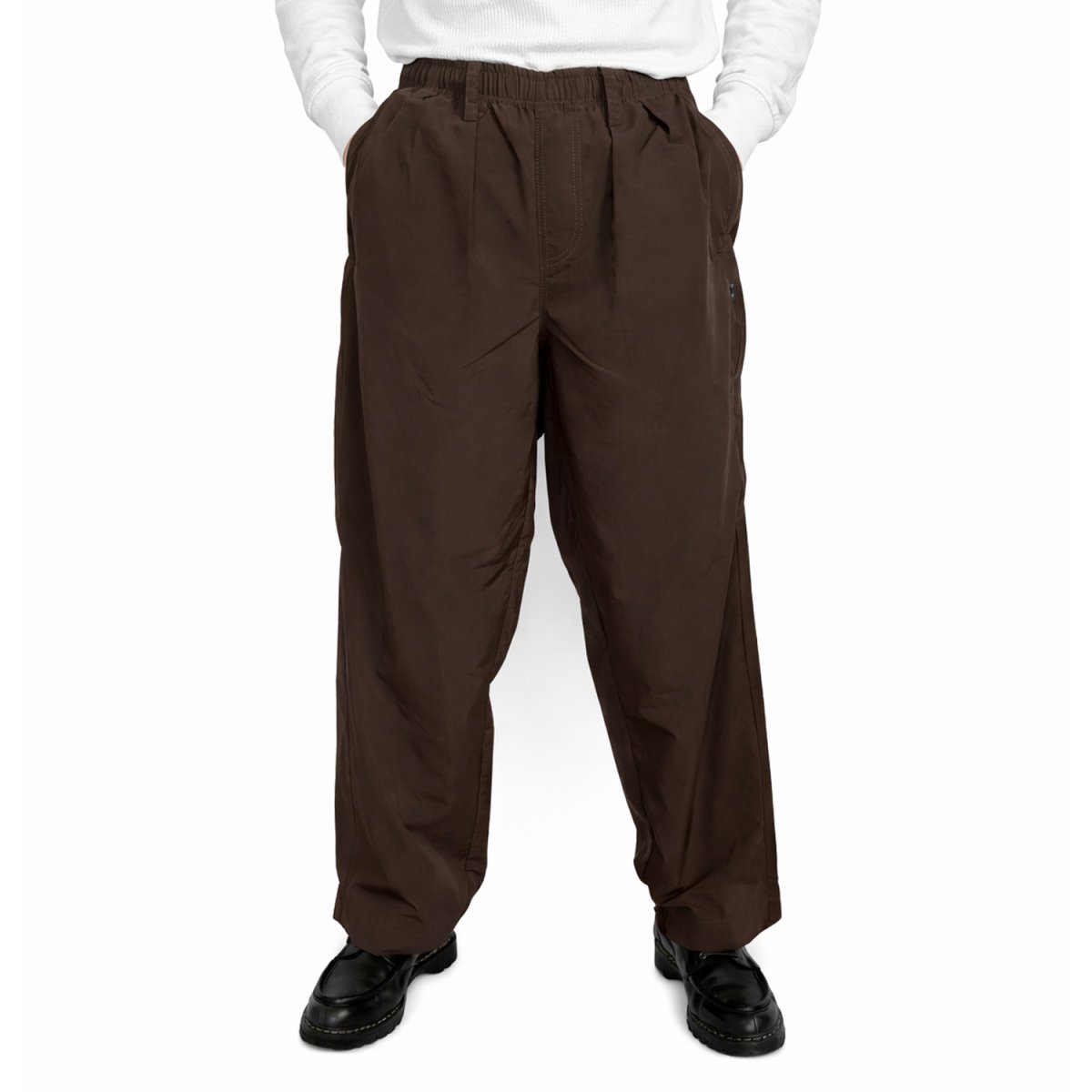 画像5: BAGGY SPORTS 2Tucks Nylon Pants - Brown (5)