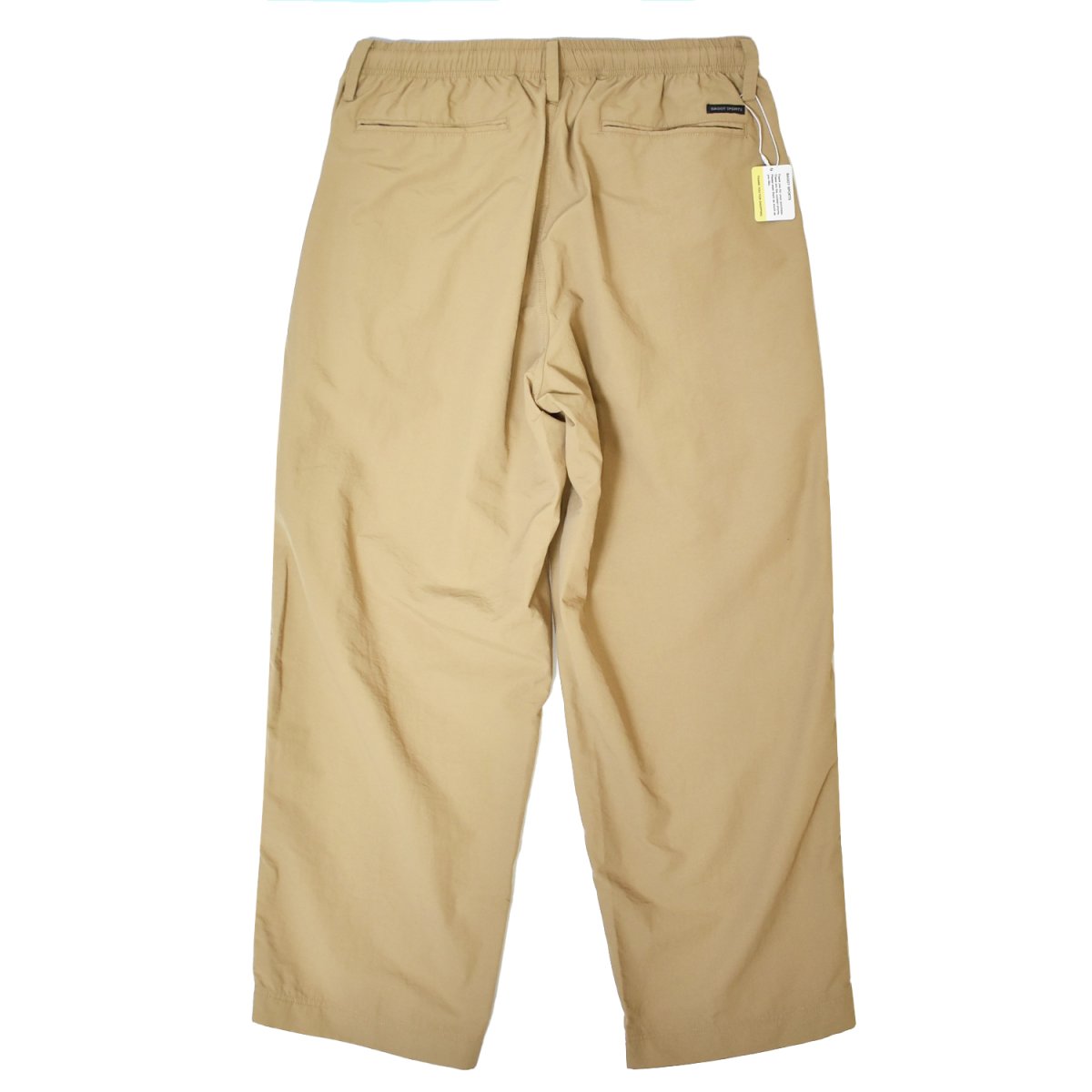 画像2: BAGGY SPORTS 2Tucks Nylon Pants - Beige (2)
