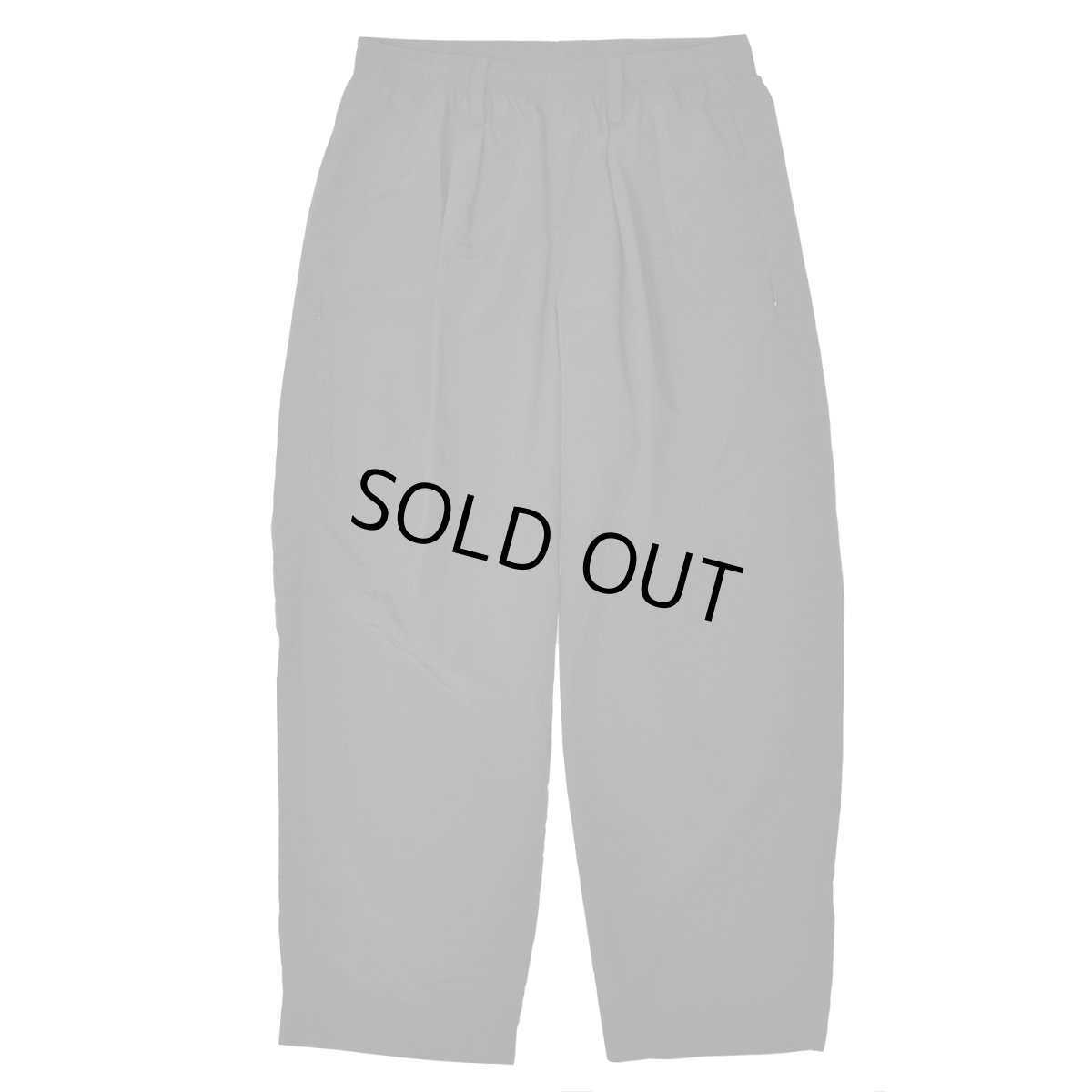 画像1: BAGGY SPORTS 2Tucks Nylon Pants - Black (1)