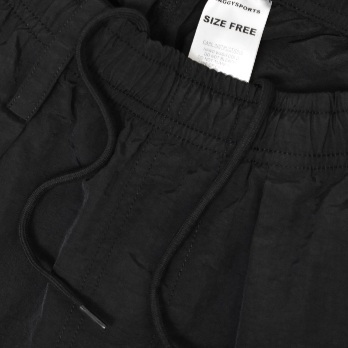 画像3: BAGGY SPORTS 2Tucks Nylon Pants - Black (3)