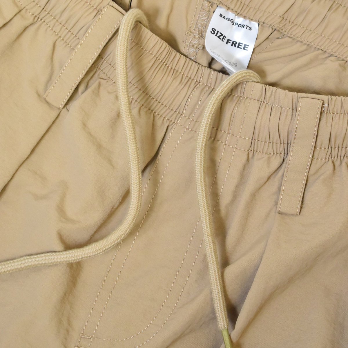 画像3: BAGGY SPORTS 2Tucks Nylon Pants - Beige (3)