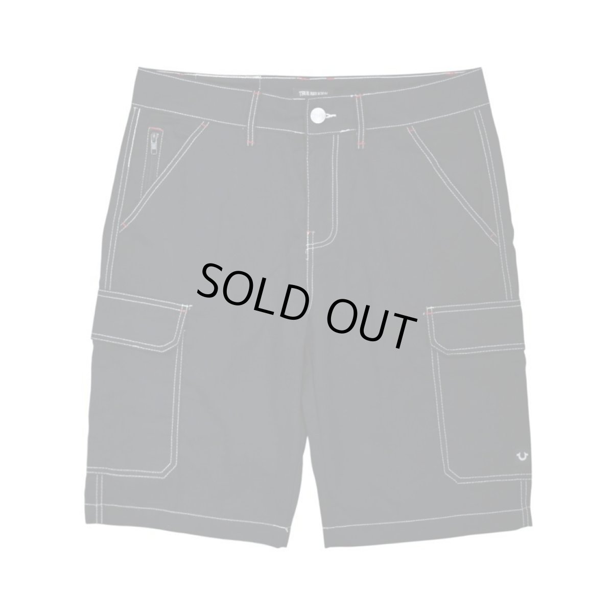 画像1: True Religion Cargo Shorts - Jet Black (1)