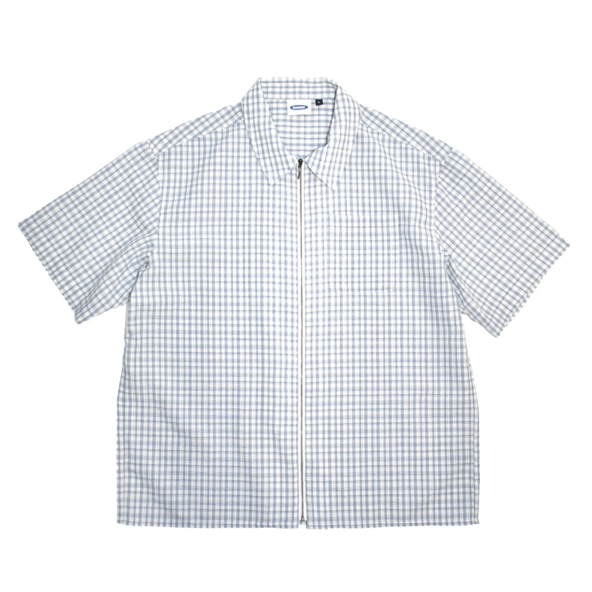 画像1: RAWDRIP S/S Full Zip Dobby Shirts - White (1)