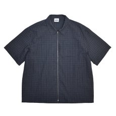 画像1: RAWDRIP S/S Full Zip Dobby Shirts - Navy (1)