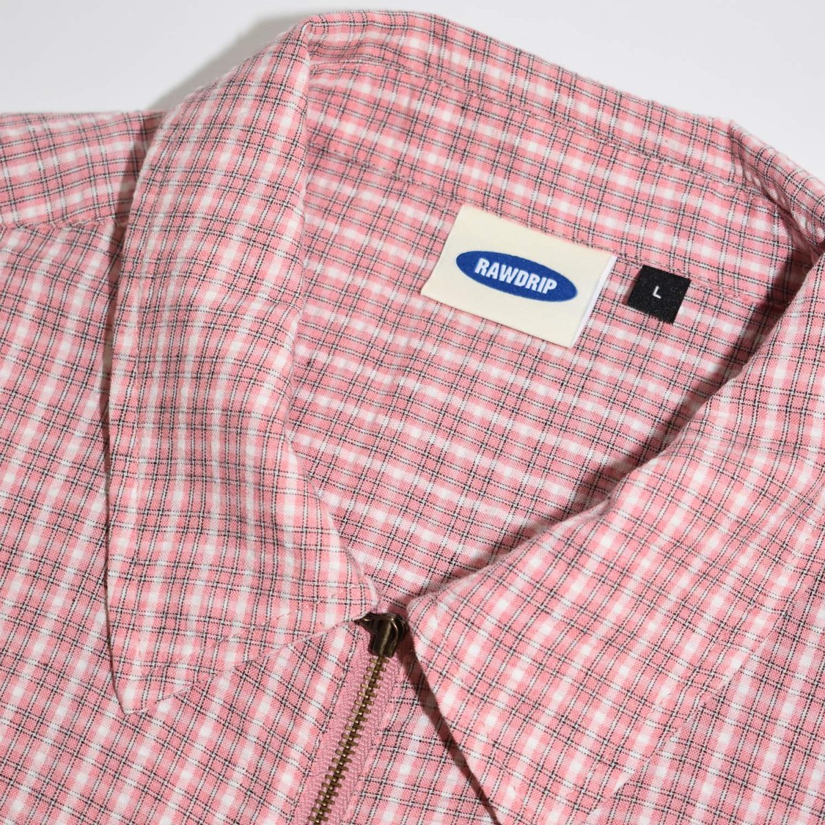 画像2: RAWDRIP S/S Full Zip Dobby Shirts - Pink (2)