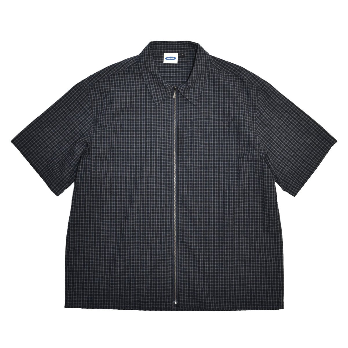 画像1: RAWDRIP S/S Full Zip Dobby Shirts - Black (1)