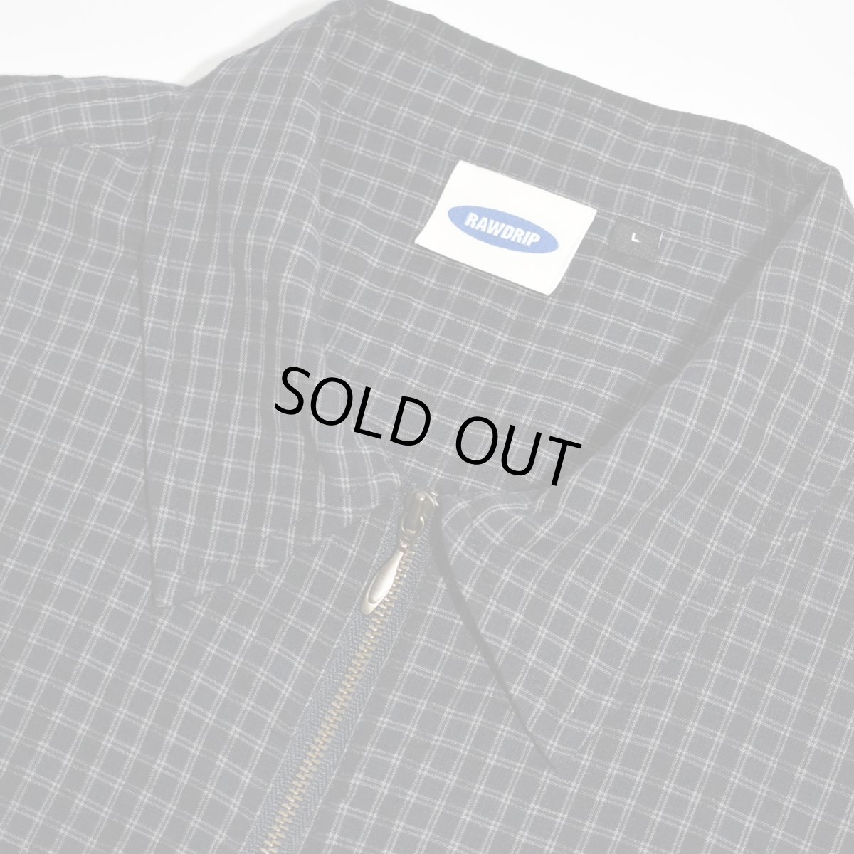 画像2: RAWDRIP S/S Full Zip Dobby Shirts - Black (2)