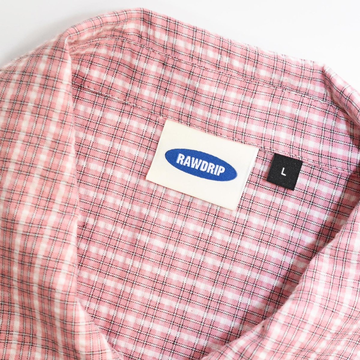 画像3: RAWDRIP S/S Full Zip Dobby Shirts - Pink (3)
