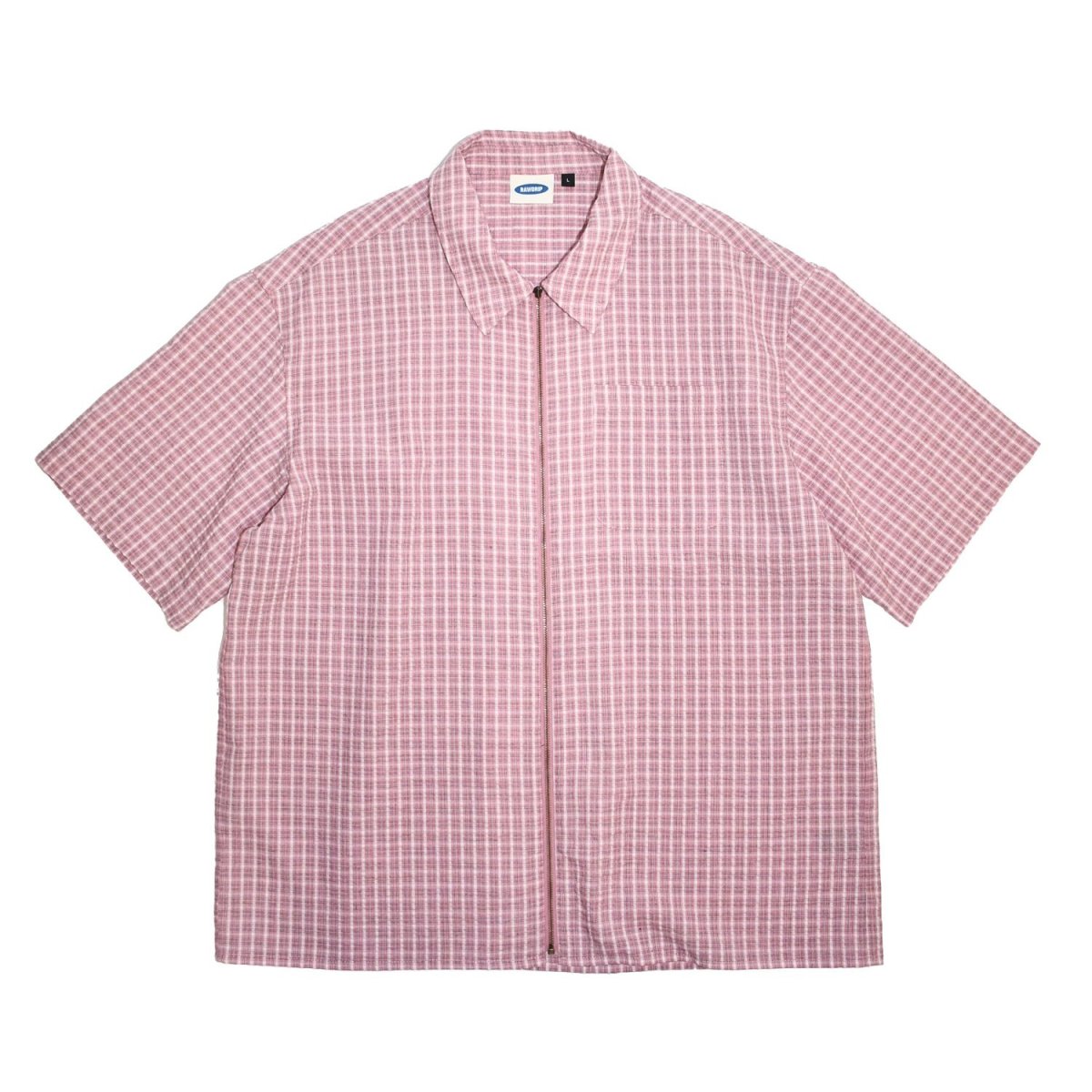 画像1: RAWDRIP S/S Full Zip Dobby Shirts - Pink (1)