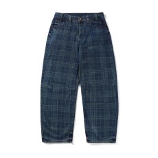 画像2: Butter Goods Burn Wide Cut Denim Jeans - Plaid (2)
