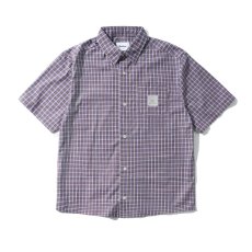 画像1: Butter Goods Equipment S/S Shirt - NavyｘBrown  (1)