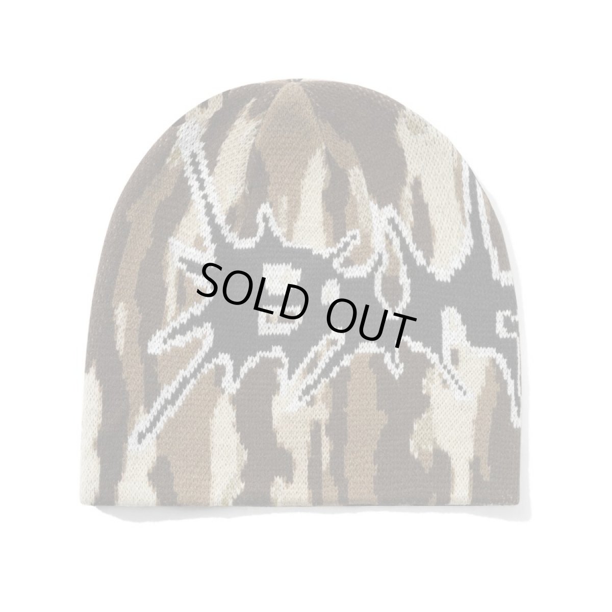画像1: Butter Goods Nail Skully Beanie - Camo (1)