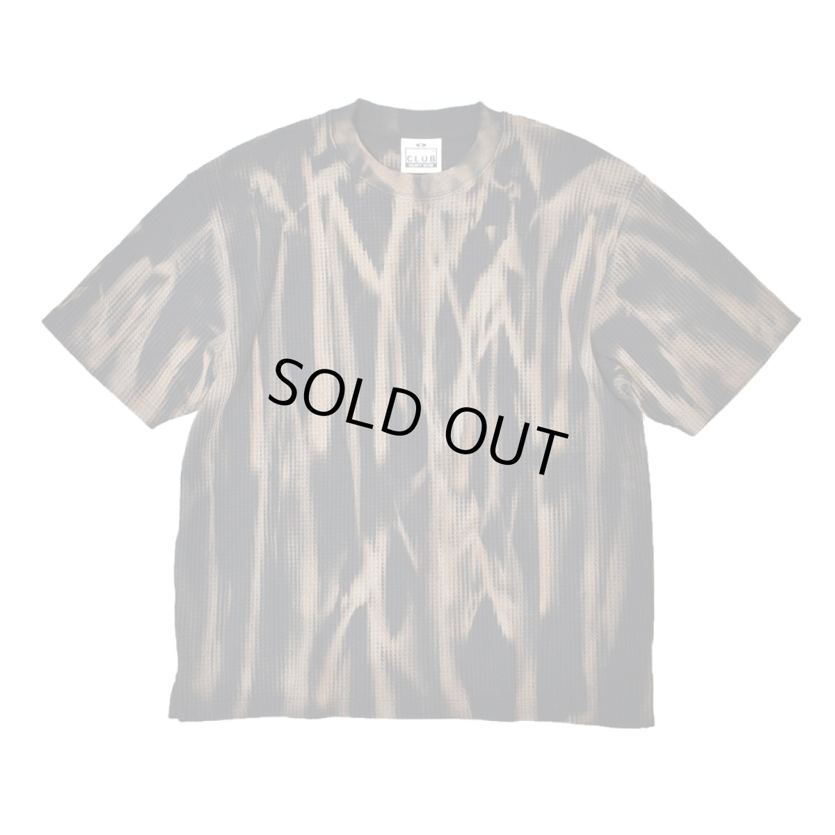 画像1: GoowsｘPRO CLUB Overdyed Heavywide S/S Thermal - Black Dripdyed (1)