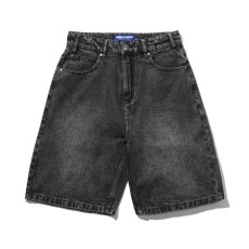 画像1: Butter Goods Drummer Baggy Denim Shorts - Black (1)