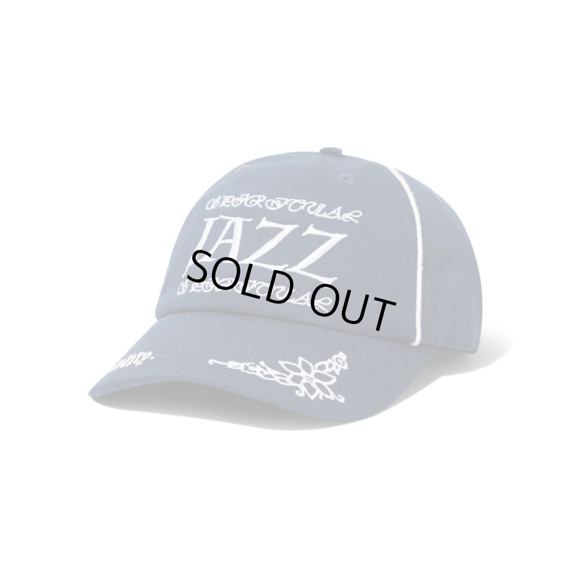 画像1: Butter Goods Spiritual Logo 6 Panel Cap - Navy (1)