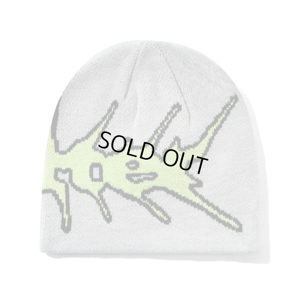 画像2: Butter Goods Nail Skully Beanie - Grey (2)