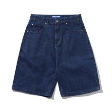 画像1: Butter Goods Drummer Baggy Denim Shorts - Dark Indigo (1)