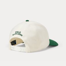 画像2: Polo Ralph Lauren High-Crown Twill Ball Cap - Paper White/new Forest (2)
