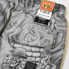 画像3: FB County Inked Up Baggy Fleece Shorts - Grey (3)