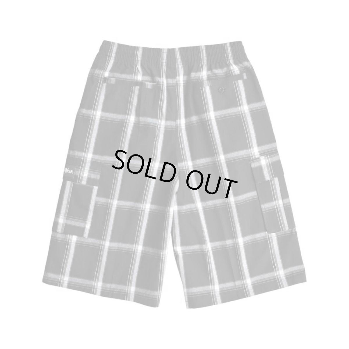 画像2: Shaka Wear 5.6oz Plaid Shorts - Black / シャカウェア プレイドショーツ (2)