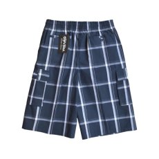 画像2: Shaka Wear 5.6oz Plaid Shorts - Navy (2)
