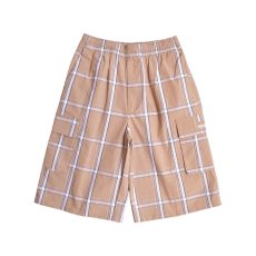画像1: Shaka Wear 5.6oz Plaid Shorts - Khaki (1)