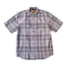 画像1: Carhartt USA Loose Fit Fort S/S Plaid Shirts - 076 #107273 (1)