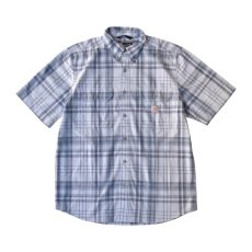 画像1: Carhartt USA Loose Fit Fort S/S Plaid Shirts - HS1 #107273 (1)