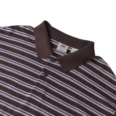 画像2: Levis Boxy Polo Giorge Stripe - Chocolate Martin (2)