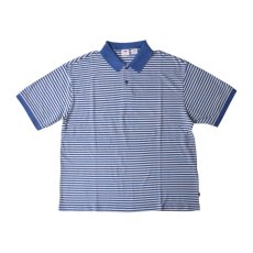 画像1: Levis Boxy Polo Sone Stripe - Sunshine Blue (1)