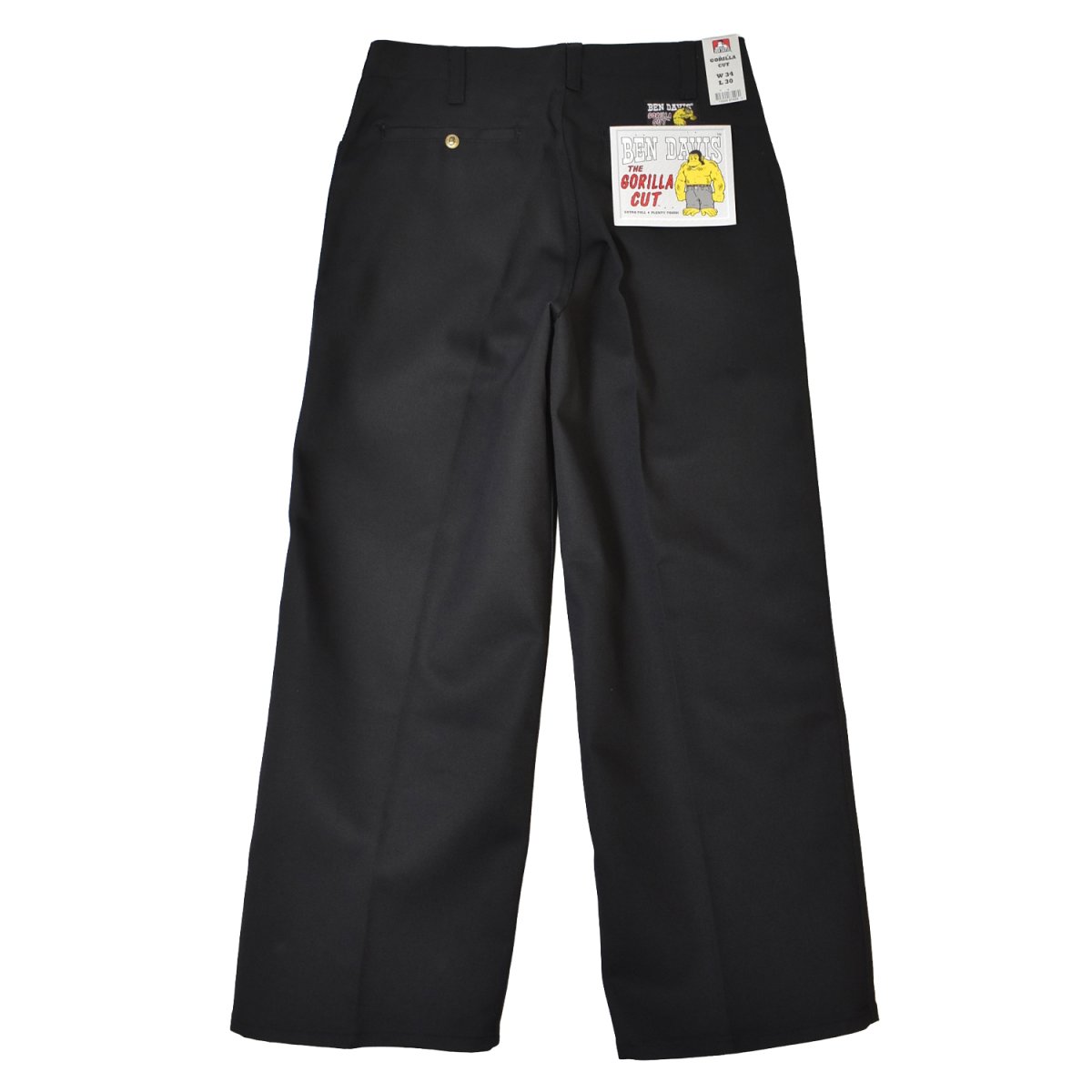 画像1: Ben Davis Gorilla Cut Pants - Black (1)