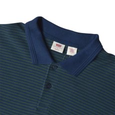 画像3: Levis Boxy S/S Polo Shirts - Green Stripe (3)
