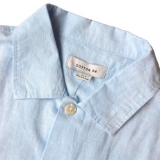 画像3: Cotton On Eli Linen Blend S/S Shirt - Blue (3)