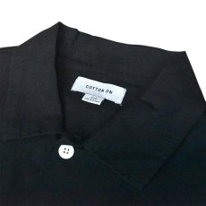 画像2: Cotton On Eli Linen Blend S/S Shirt - Black (2)