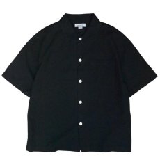 画像1: Cotton On Eli Linen Blend S/S Shirt - Black (1)