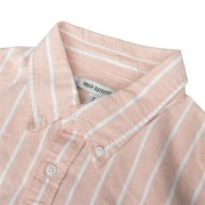 画像2: Urban Outfitters S/S Oxford Stripe Shirt - Salmon PinkｘWhite (2)