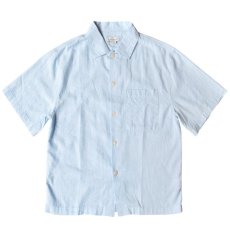 画像1: Cotton On Eli Linen Blend S/S Shirt - Blue (1)