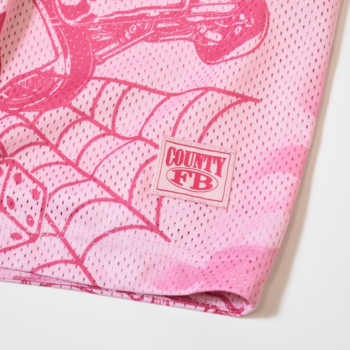 画像8: FB County Graffiti Mesh Shorts - Pink (8)