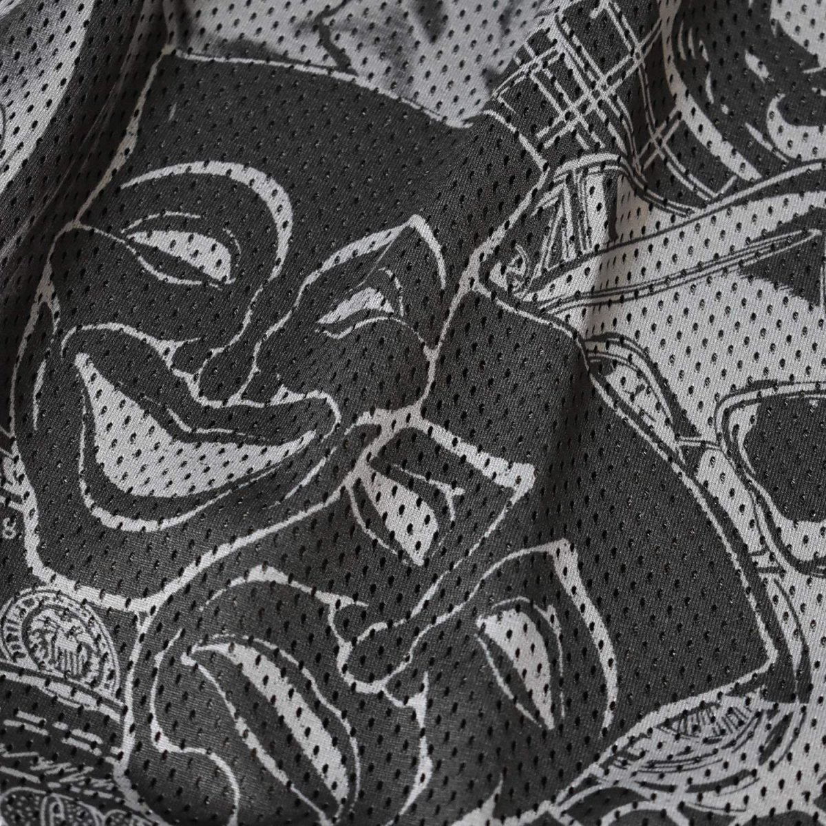 画像10: FB County Graffiti Mesh Shorts - Black (10)