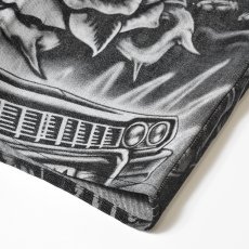画像6: FB County Inked Up Hard Denim S/S Zip Shirts - Black (6)