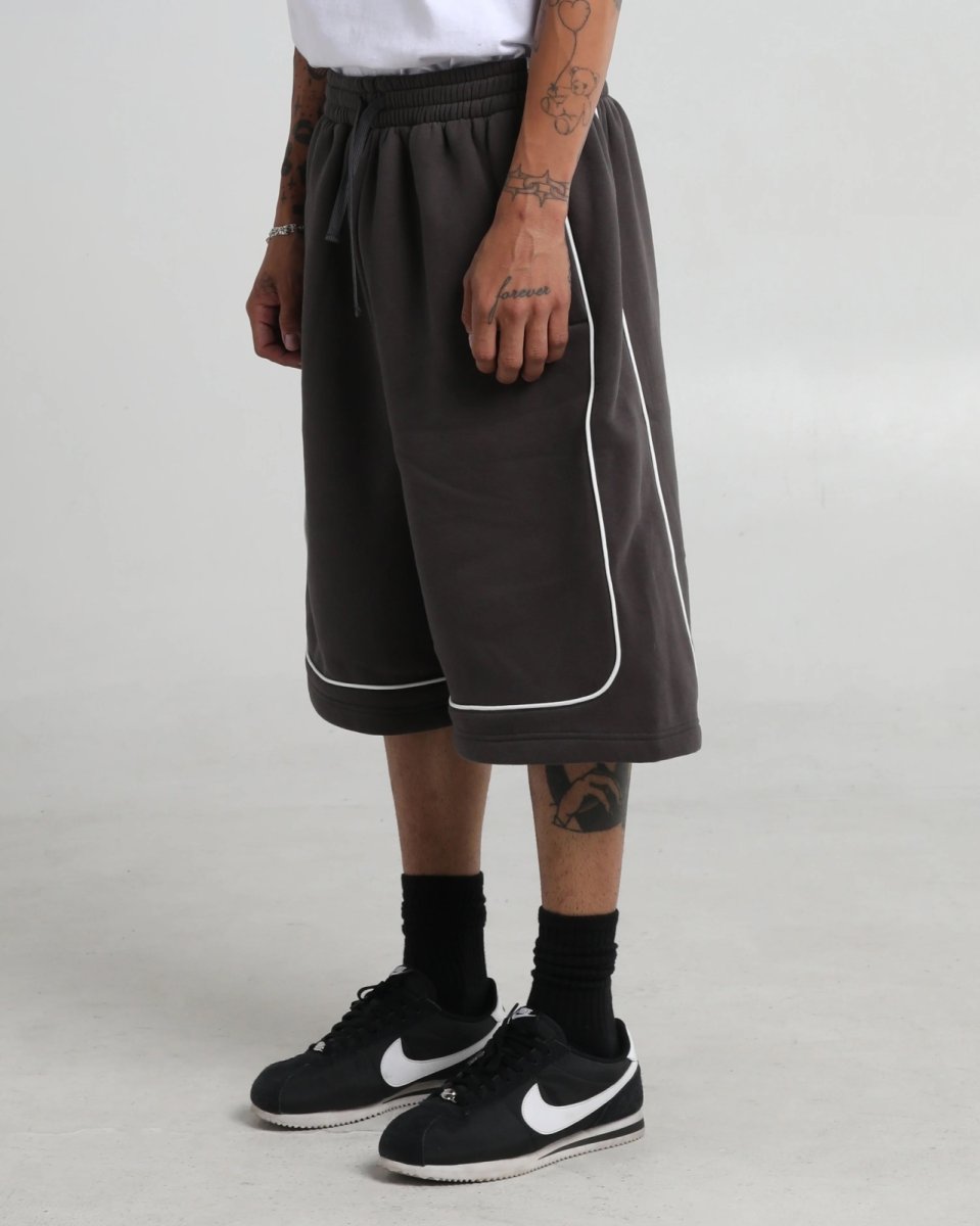 画像7: Shaka Wear Baggy Fleece Basketball Shorts - Grey / シャカウェア バギーフリース バスケットボール ショーツ (7)